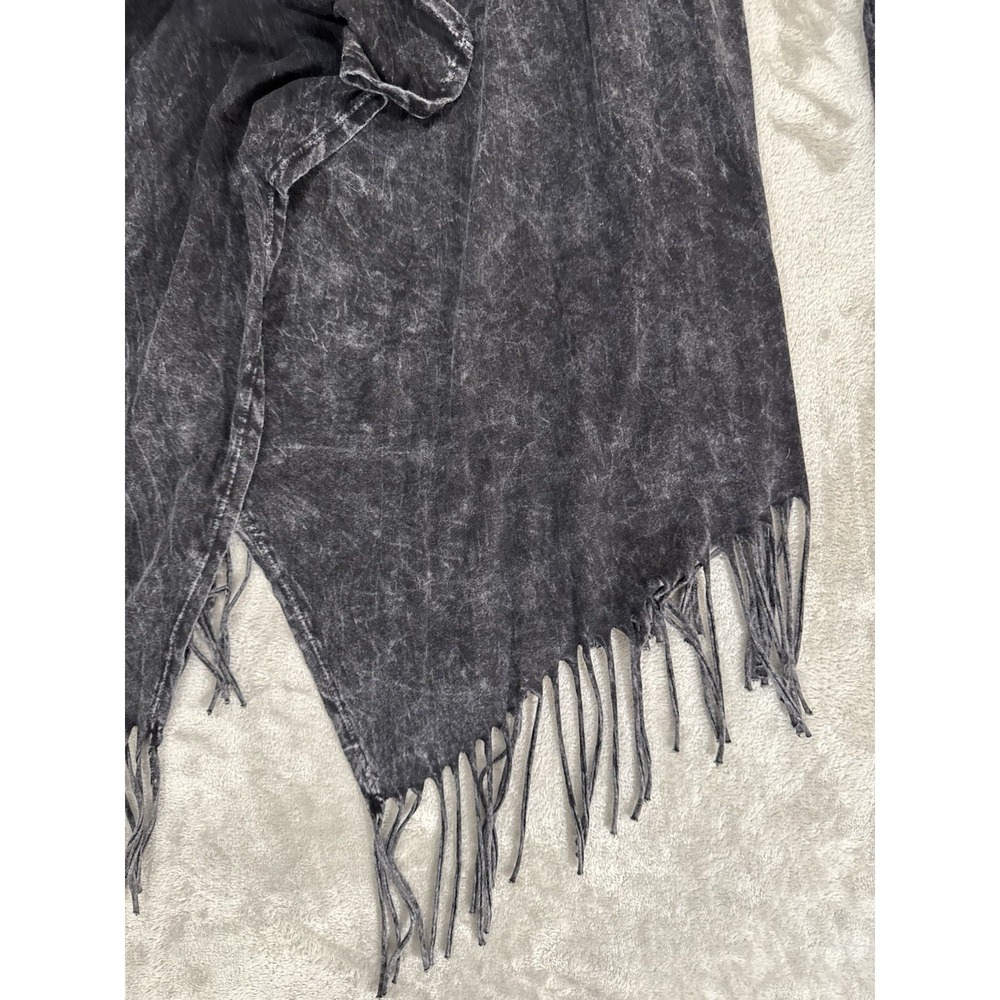 Vocal Cardigan Womens XL Black Dark Fairy Avant Garde Whimsigoth Fringe - Picture 7 of 15